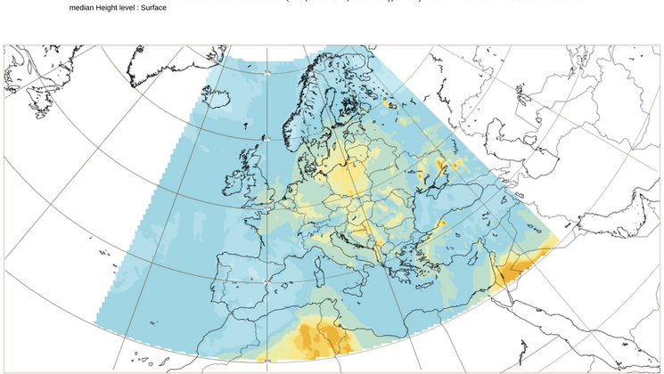 Visuaal: CAMS Euroopa igapäevane koondprognoos reguleeritud õhusaasteainete kohta