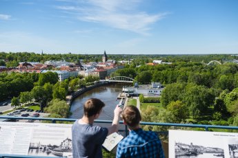 foto vaatega Tartu linnale
